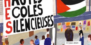 Palestine – Suisse : un mois de mobilisations étudiantes historiques. Retour en dessin.